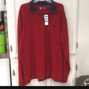Men's Chaps Long Sleeve 1/4 Zip Up Shirt. Size XL/TG/EG